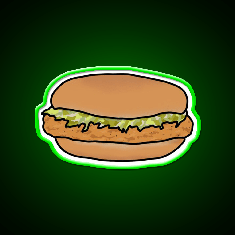 The Mcchicken Fast Food Led Neon Sign For Burger Place Rgb Color - Shineneon