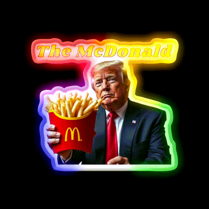 The Mcdonald Fast Food Led Neon Sign For Burger Place Rgb Color - LED neon sign close-up detail