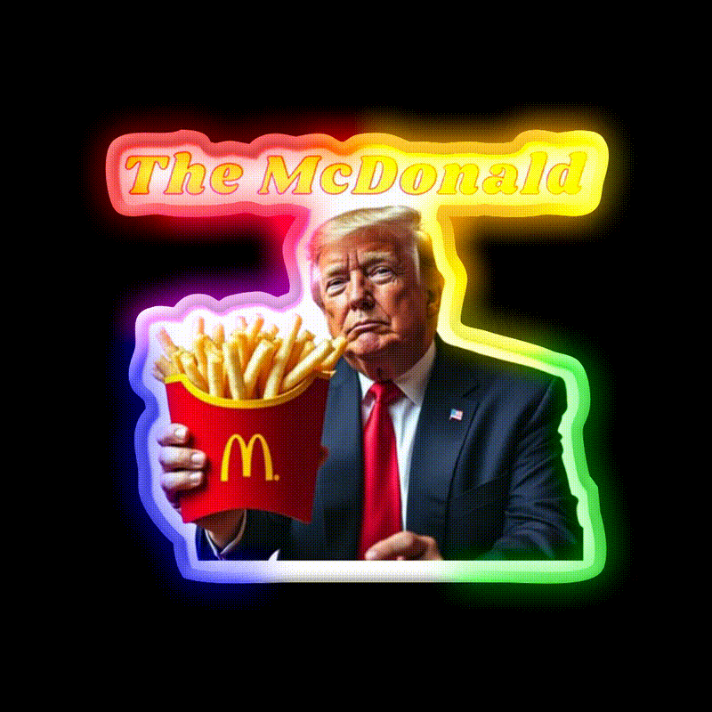The Mcdonald Fast Food Led Neon Sign For Burger Place Rgb Color - LED neon sign close-up detail