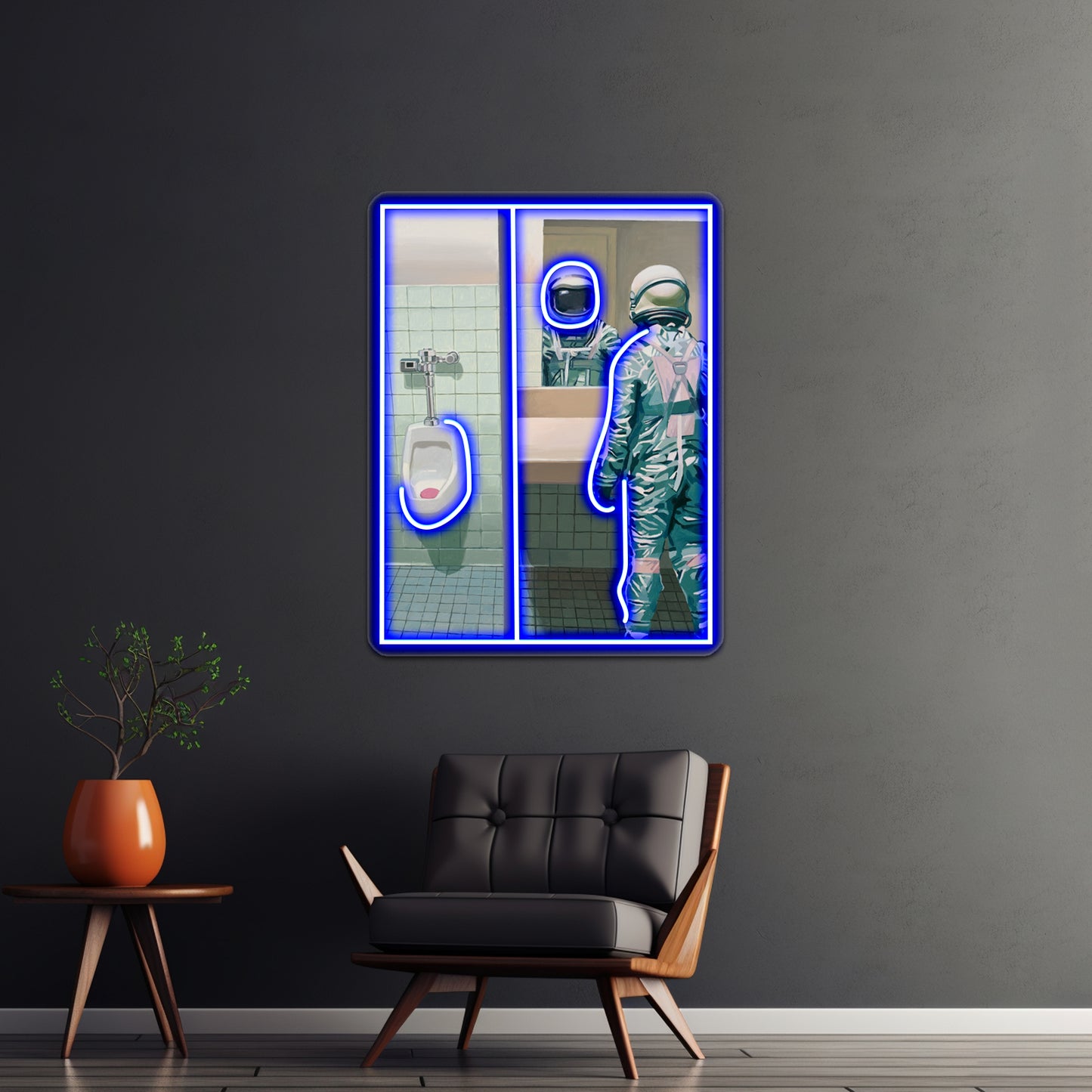 The Mens Room Artwork Personalized Neon Signs