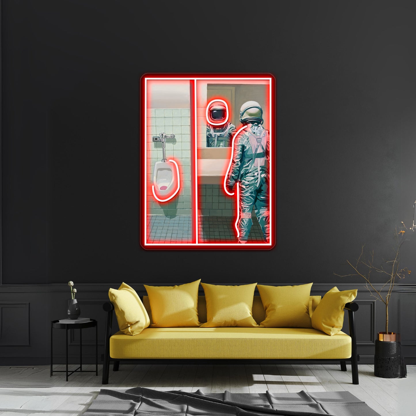 The Mens Room Artwork Personalized Neon Signs