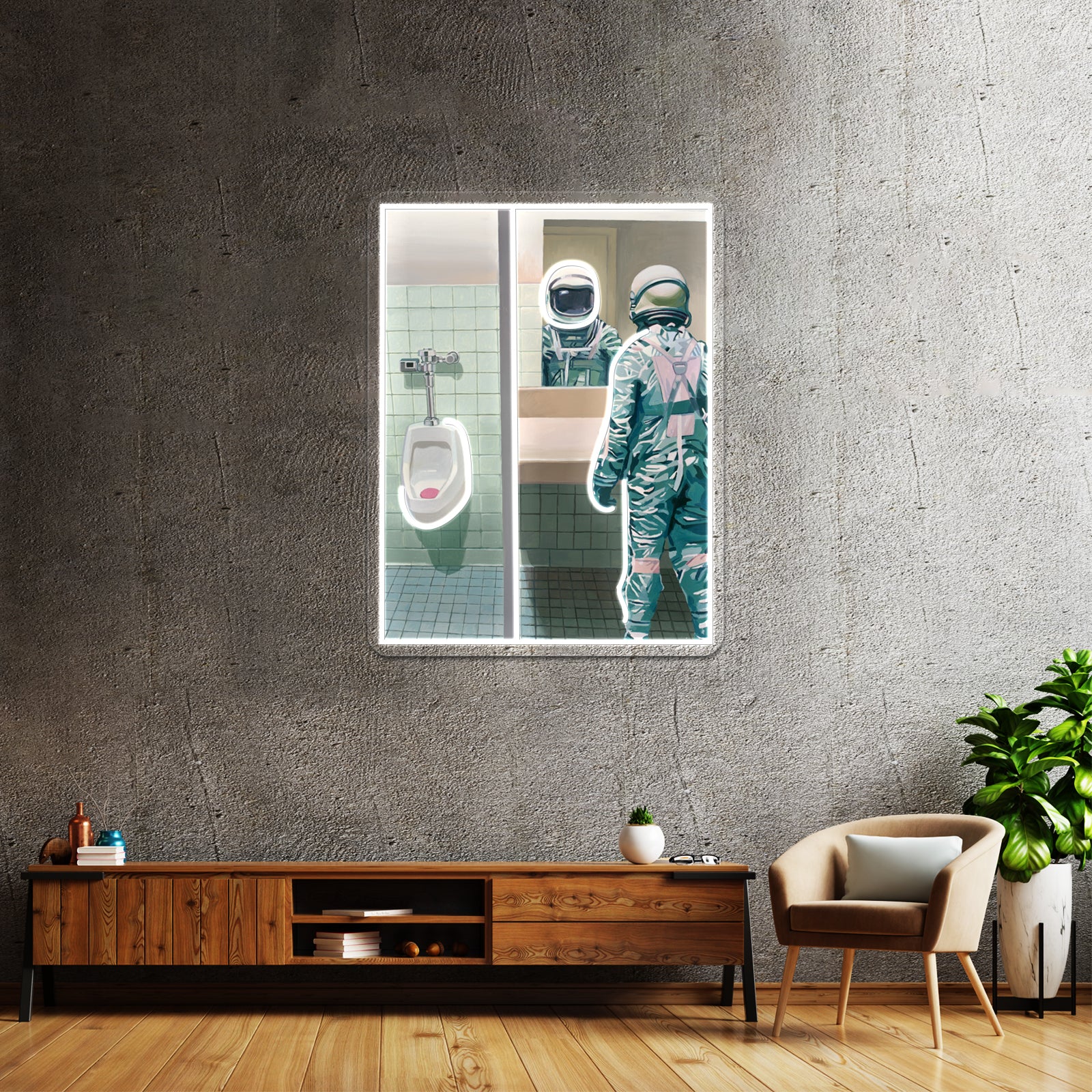 The Mens Room Artwork Personalized Neon Signs | Shineneon