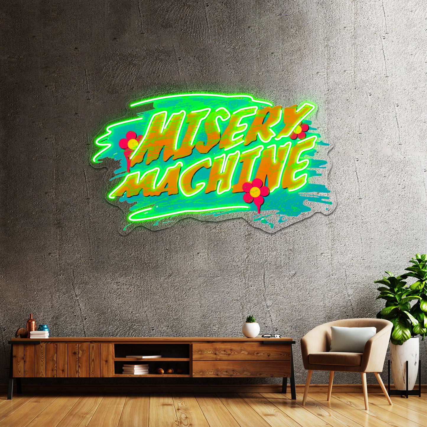 The Misery Machine Artwork Personalized Neon Signs