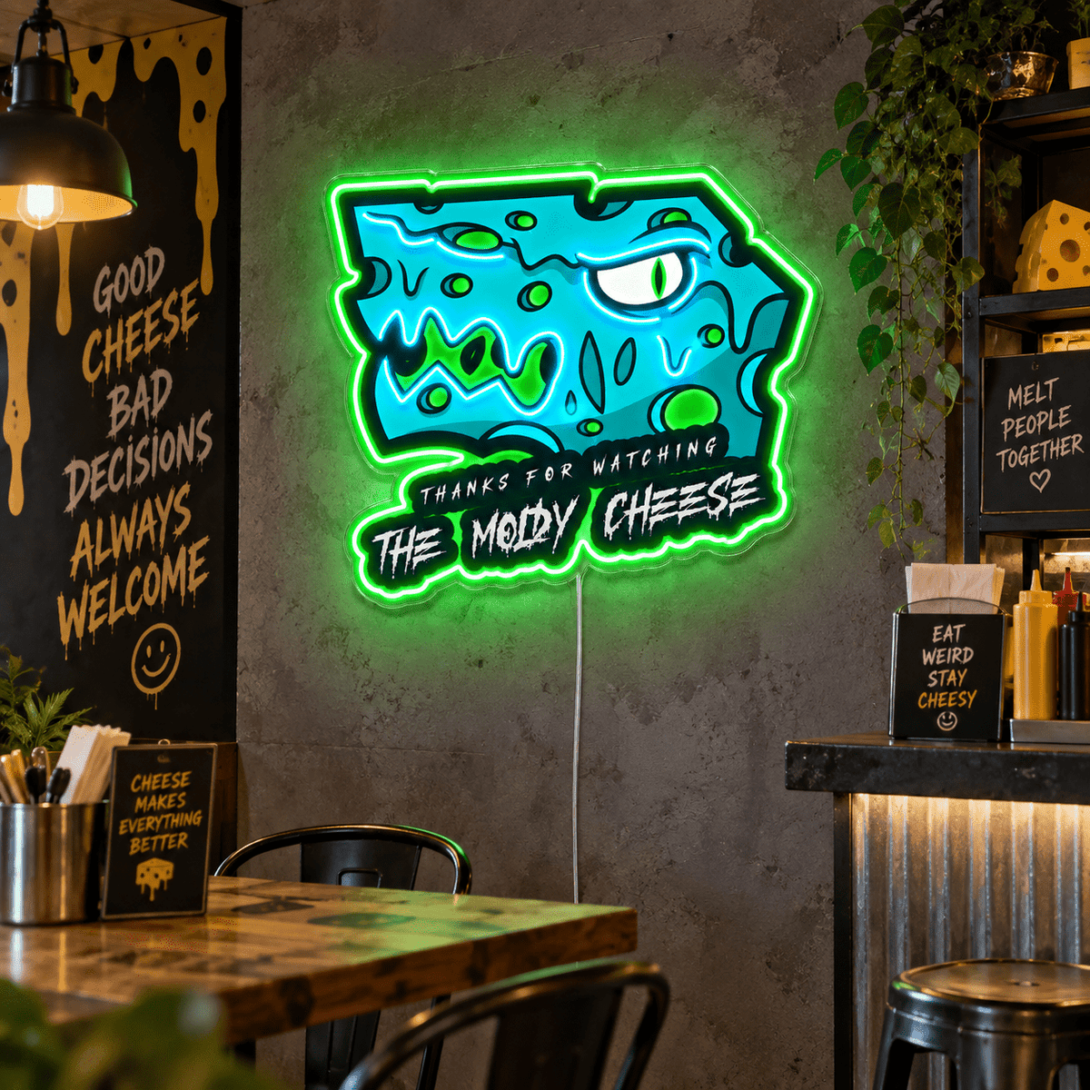 THE MOLDY CHEEZE Custom LED Neon Sign Waterproof - Shineneon