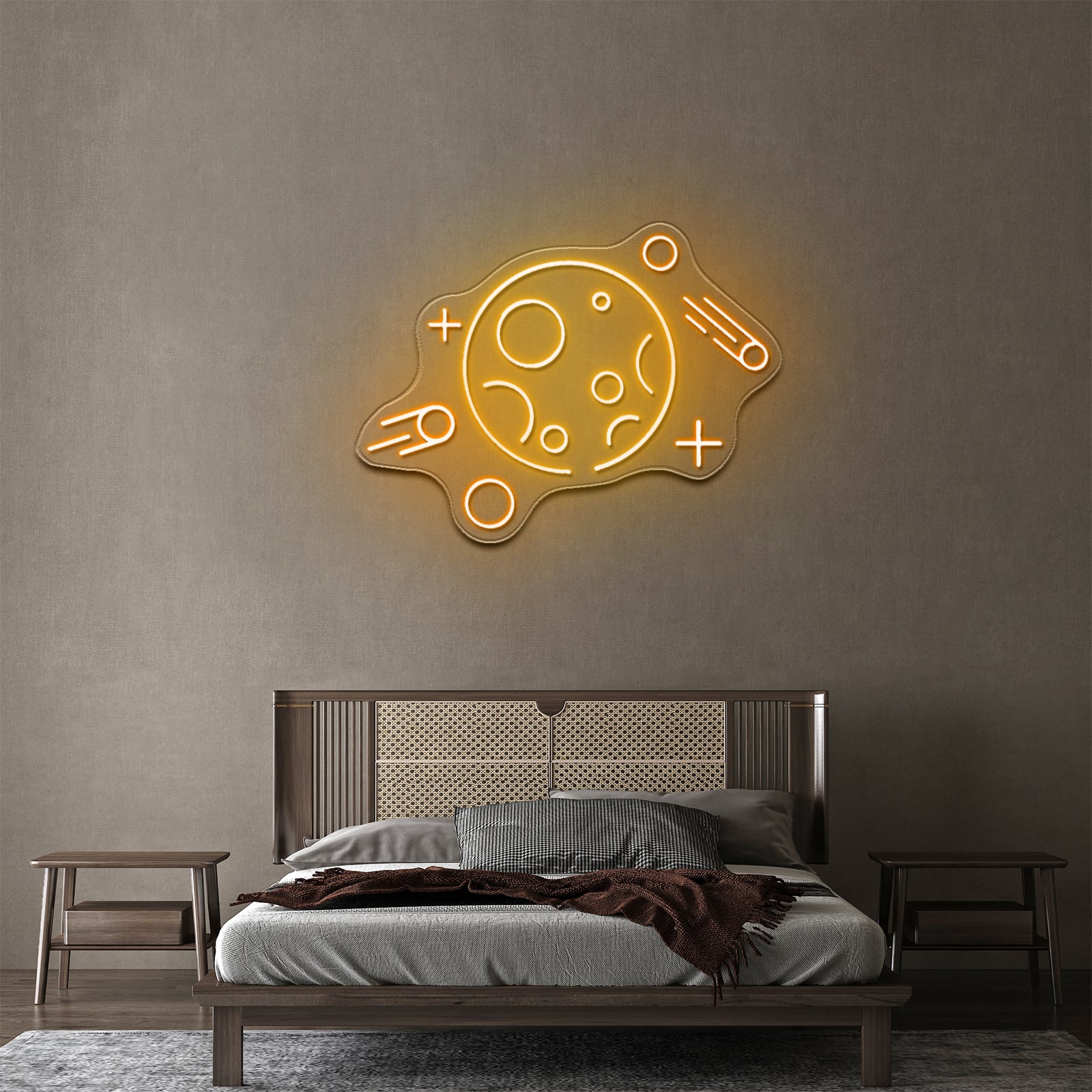 The Rocket Neon Sign For Kids Bedroom