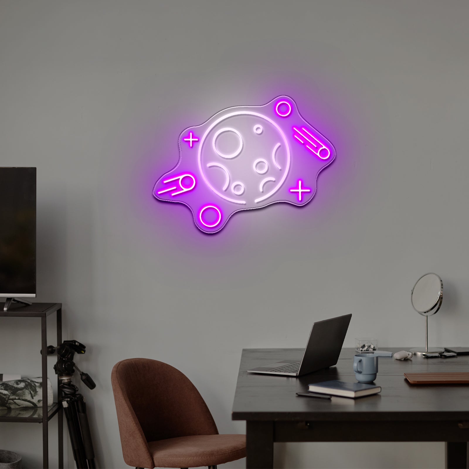 The Rocket Neon Sign For Kids Bedroom
