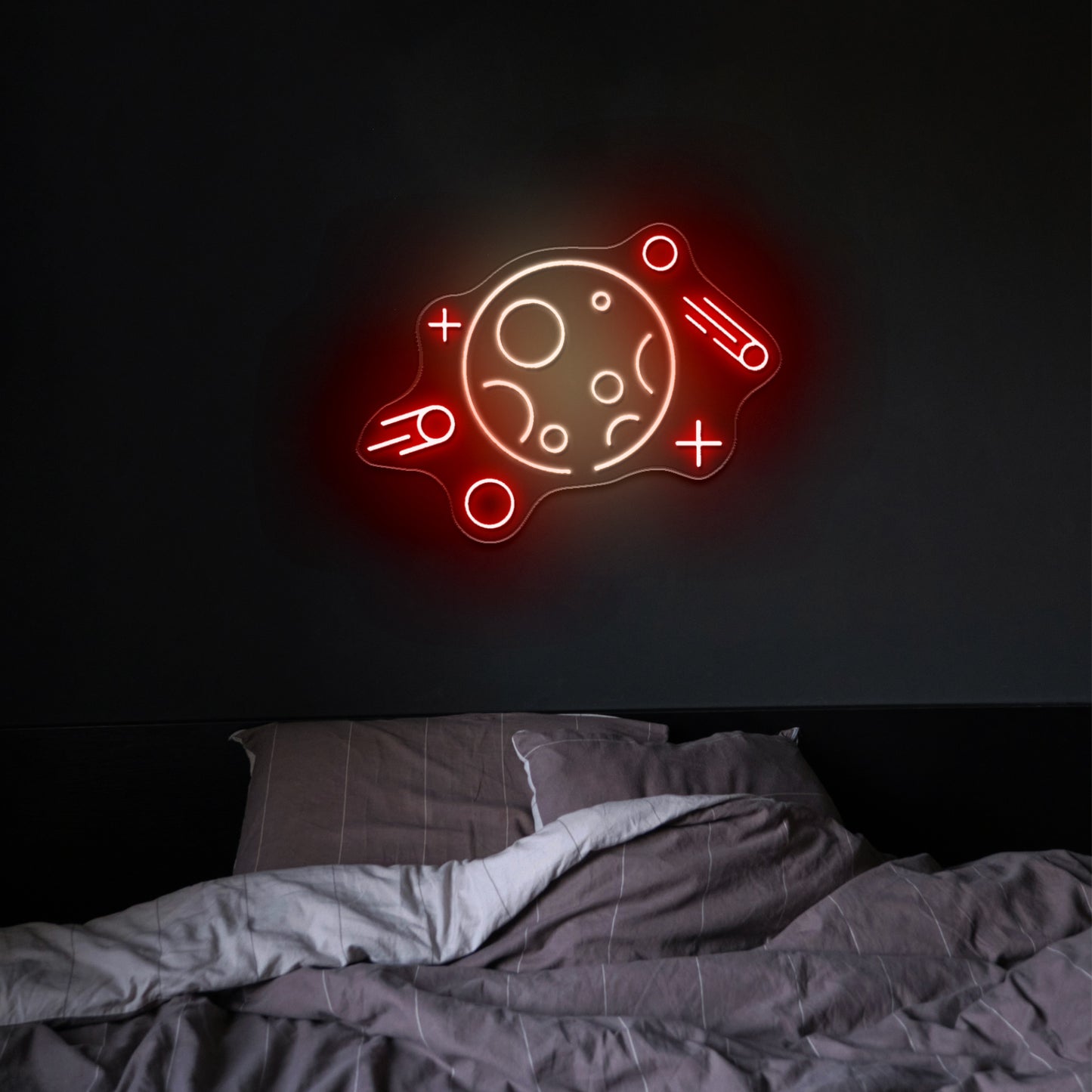 The Moon Neon Sign