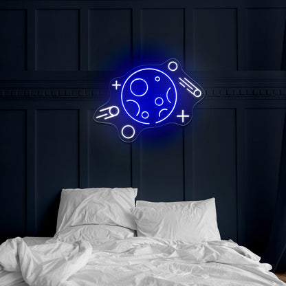 The Rocket Neon Sign For Kids Bedroom