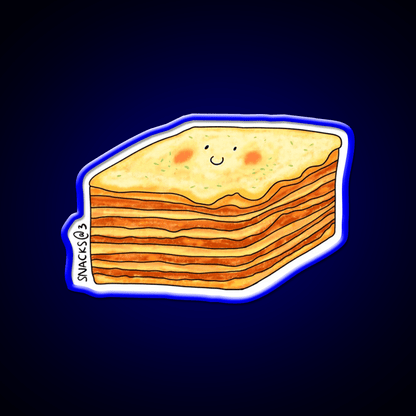The Multilayer Lasagna Pasta Snack Food Led Neon Sign Rgb Color - Shineneon