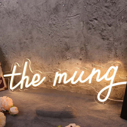The Mung Yellow Led Neon Sign - Shineneon