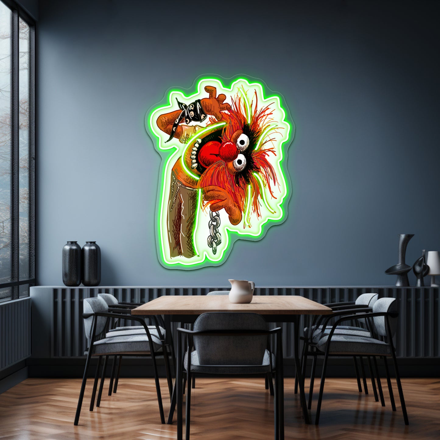 The Muppets Animal Illustration Artwork Personalized Neon Signs