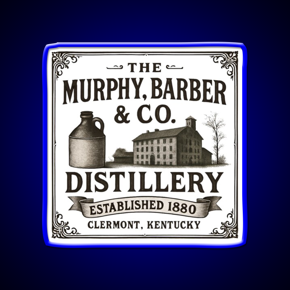 The Murphy Barber Co Distillery Whiskey Drink Bar Led Neon Sign Rgb Color