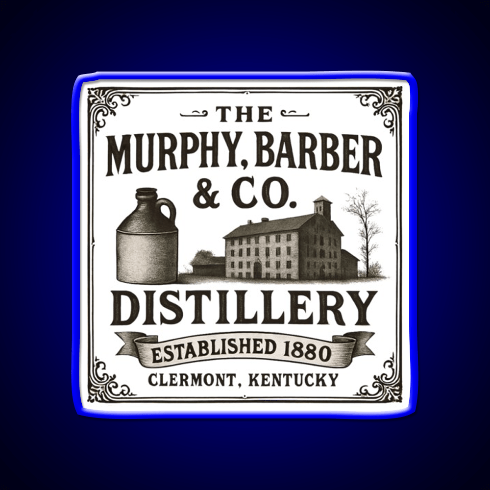 The Murphy Barber Co Distillery Whiskey Drink Bar Led Neon Sign Rgb Color - Shineneon