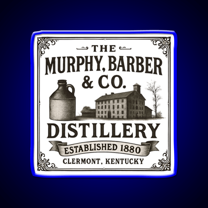 The Murphy Barber Co Distillery Whiskey Drink Bar Led Neon Sign Rgb Color - Shineneon