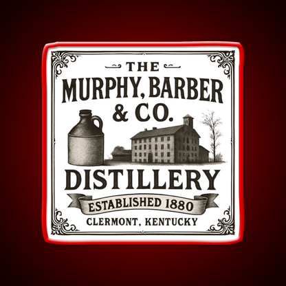The Murphy Barber Co Distillery Whiskey Drink Bar Led Neon Sign Rgb Color - Shineneon