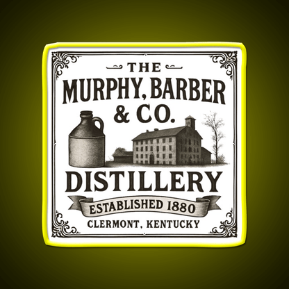 The Murphy Barber Co Distillery Whiskey Drink Bar Led Neon Sign Rgb Color - Shineneon
