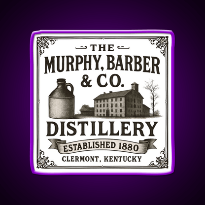 The Murphy Barber Co Distillery Whiskey Drink Bar Led Neon Sign Rgb Color - Shineneon