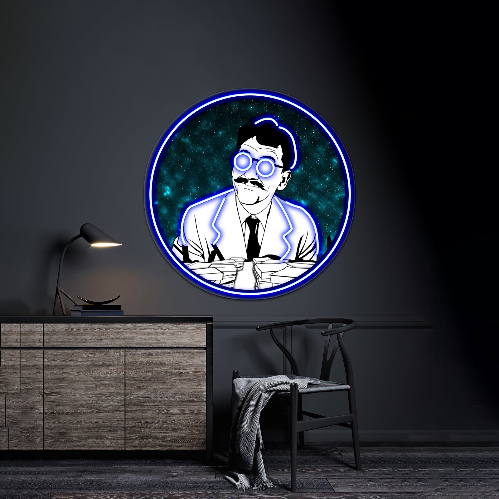 The Myopic Mr Bemis Artwork Personalized Neon Signs | Shineneon