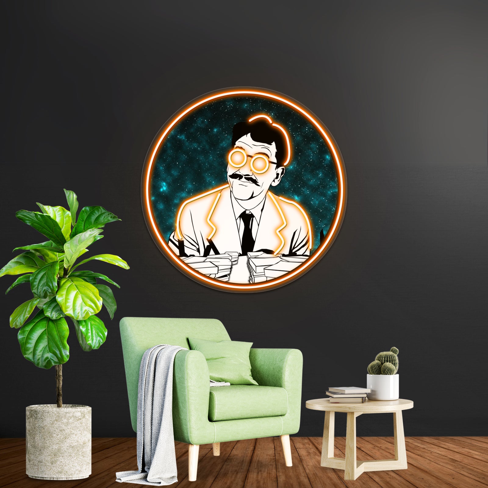 The Myopic Mr Bemis Artwork Personalized Neon Signs | Shineneon
