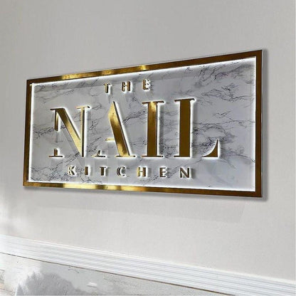 The Nail Kitchen 3D Backlit Channel Letters Led Light Sign - Shineneon