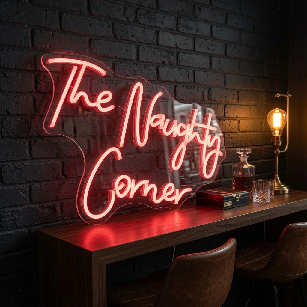 The Naughty Corner LED Neon Sign - 02 High-Converting Product Image