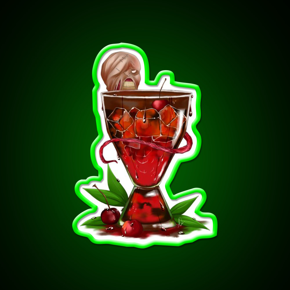 The Nemesiss Cherry Virus Cocktail Bar Decor Led Neon Sign Rgb Color - LED neon sign view 8