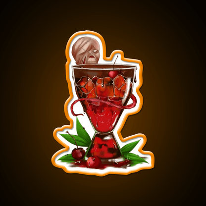 The Nemesiss Cherry Virus Cocktail Bar Decor Led Neon Sign Rgb Color - Shineneon