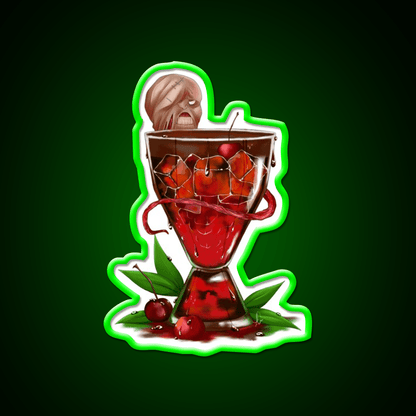 The Nemesiss Cherry Virus Cocktail Bar Decor Led Neon Sign Rgb Color - Shineneon
