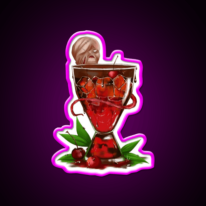 The Nemesiss Cherry Virus Cocktail Bar Decor Led Neon Sign Rgb Color - Shineneon