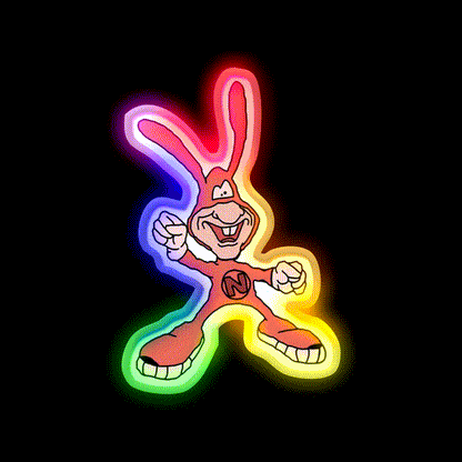The Noid Fast Food Led Neon Sign For Burger Place Rgb Color - LED neon sign close-up detail
