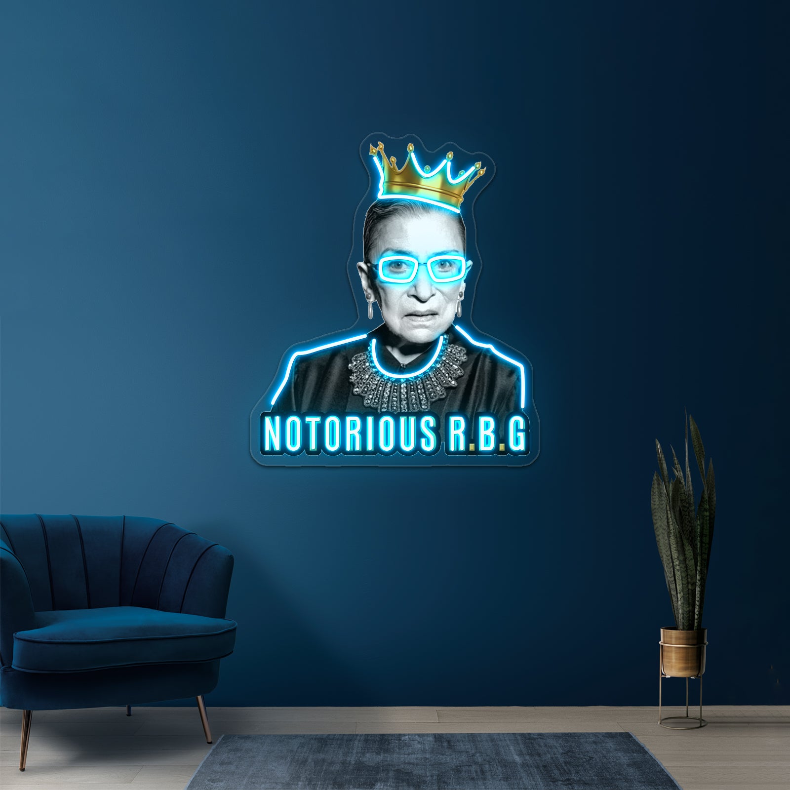 The Notorious Ruth Bader Ginsburg Rbg Artwork Personalized Neon Signs | Shineneon