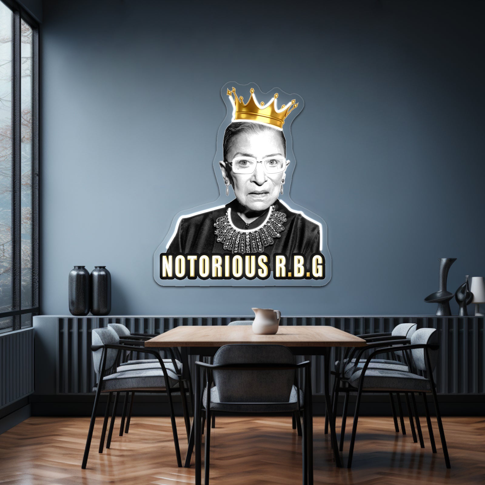 The Notorious Ruth Bader Ginsburg Rbg Artwork Personalized Neon Signs | Shineneon