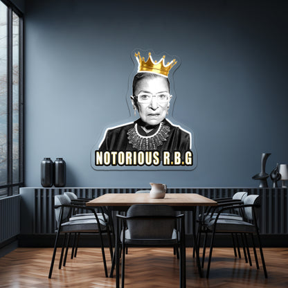 The Notorious Ruth Bader Ginsburg Rbg Artwork Personalized Neon Signs | Shineneon