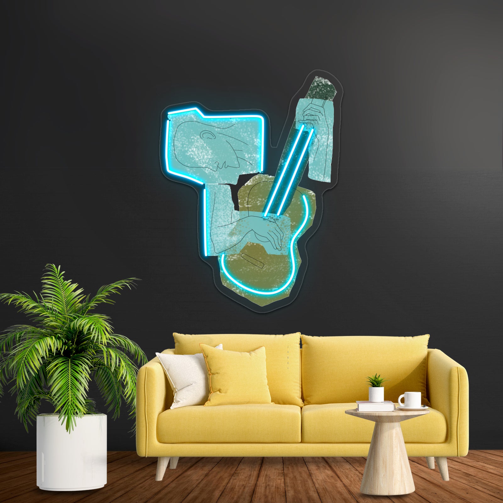 The Old Guitarist Wall Artwork Neon Signs | Shineneon