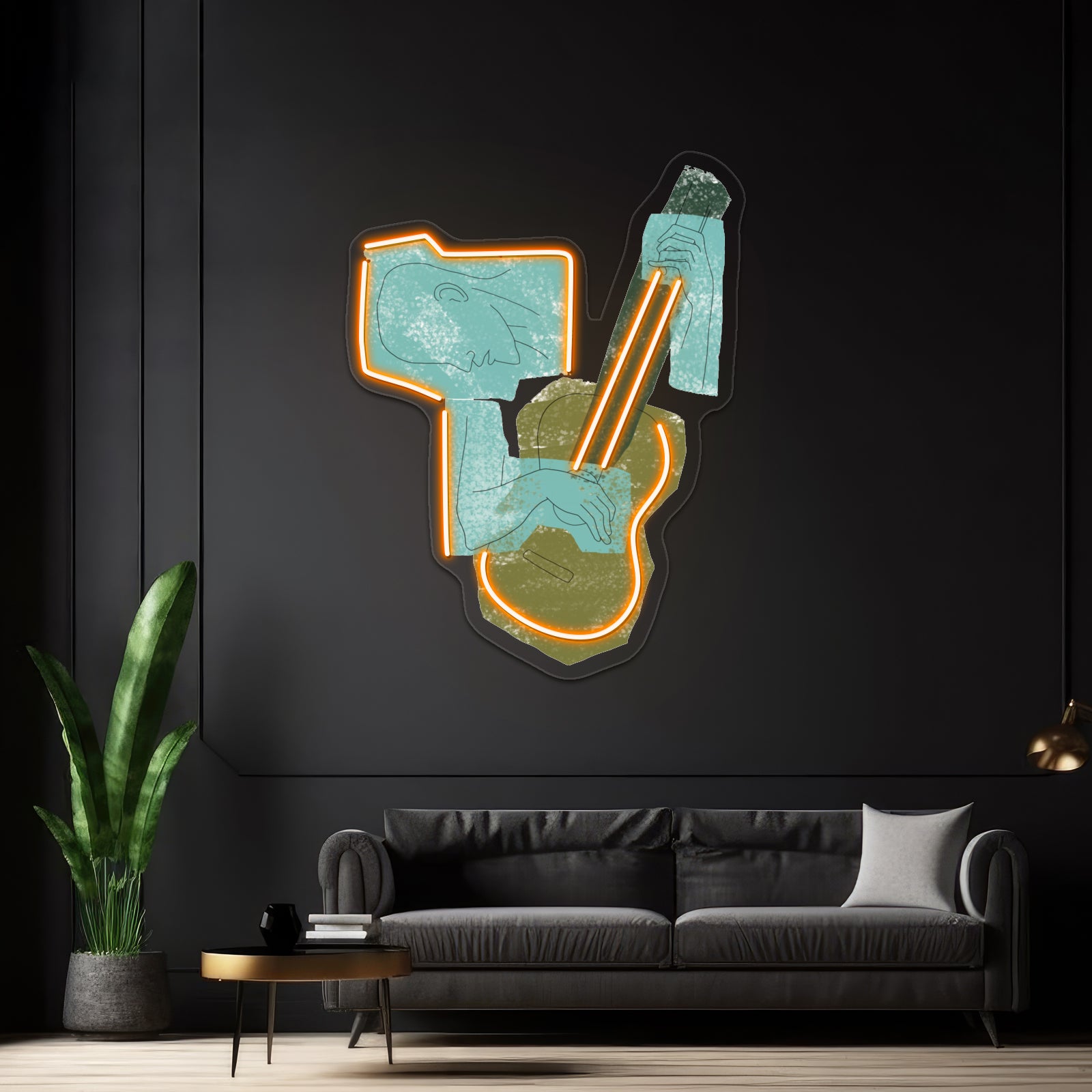 The Old Guitarist Wall Artwork Neon Signs | Shineneon