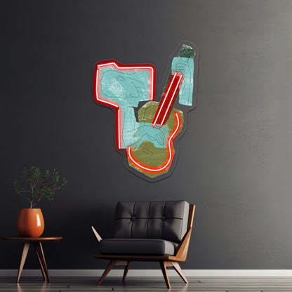 The Old Guitarist Wall Artwork Neon Signs | Shineneon