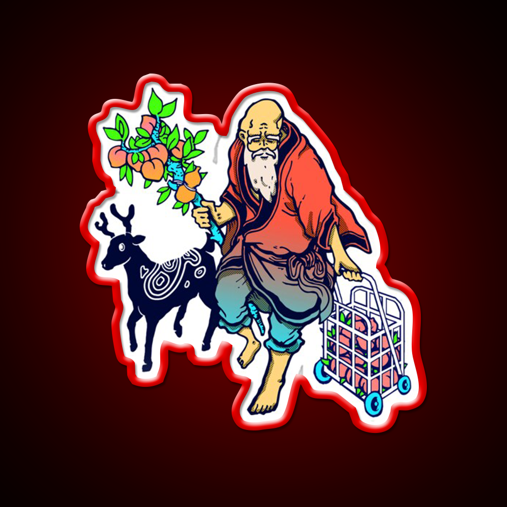 The Old Man Fromthe South Pole Asian Cultural Led Neon Sign Rgb Color - LED neon sign view 10