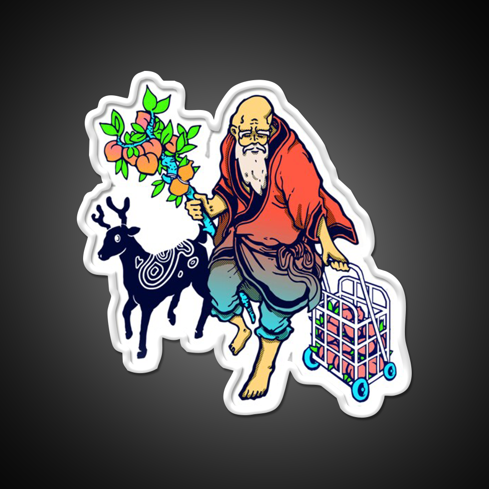 The Old Man Fromthe South Pole Asian Cultural Led Neon Sign Rgb Color - LED neon sign view 11