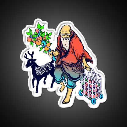 The Old Man Fromthe South Pole Asian Cultural Led Neon Sign Rgb Color - LED neon sign view 11