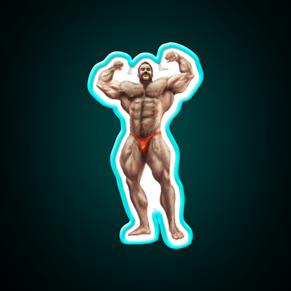 The Olympian Digital Rendering Gym Fitness Led Neon Sign Rgb Color