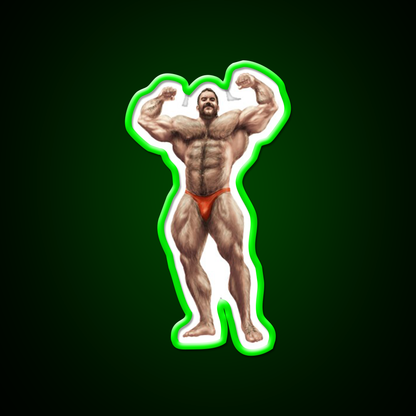 The Olympian Digital Rendering Gym Fitness Led Neon Sign Rgb Color