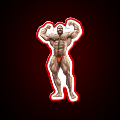 The Olympian Digital Rendering Gym Fitness Led Neon Sign Rgb Color