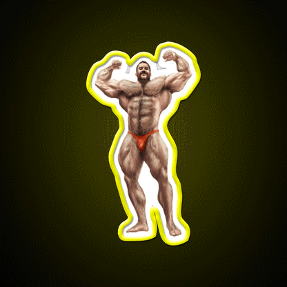 The Olympian Digital Rendering Gym Fitness Led Neon Sign Rgb Color