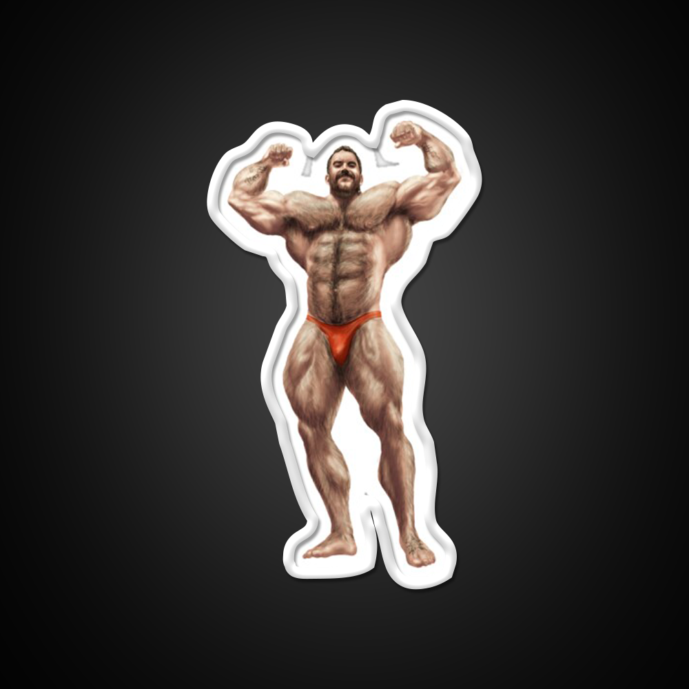 The Olympian Digital Rendering Gym Fitness Led Neon Sign Rgb Color