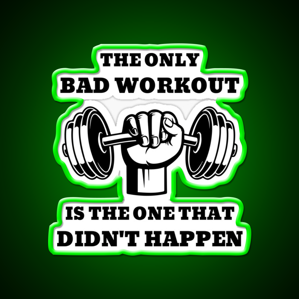 The One That Didnt Happen Gym Fitness Led Neon Sign Fitness Room Sign Rgb Color