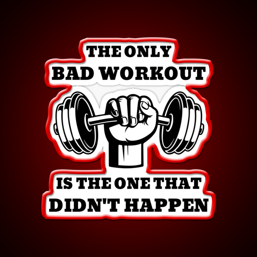 The One That Didnt Happen Gym Fitness Led Neon Sign Fitness Room Sign Rgb Color