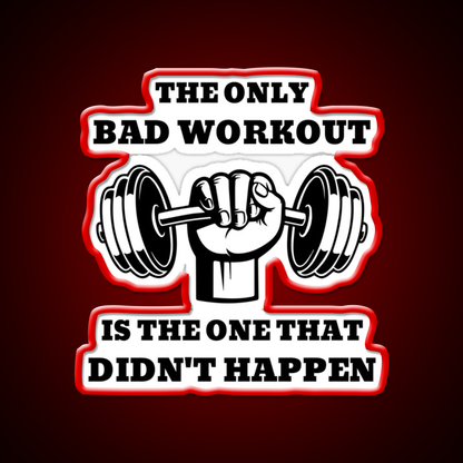 The One That Didnt Happen Gym Fitness Led Neon Sign Fitness Room Sign Rgb Color