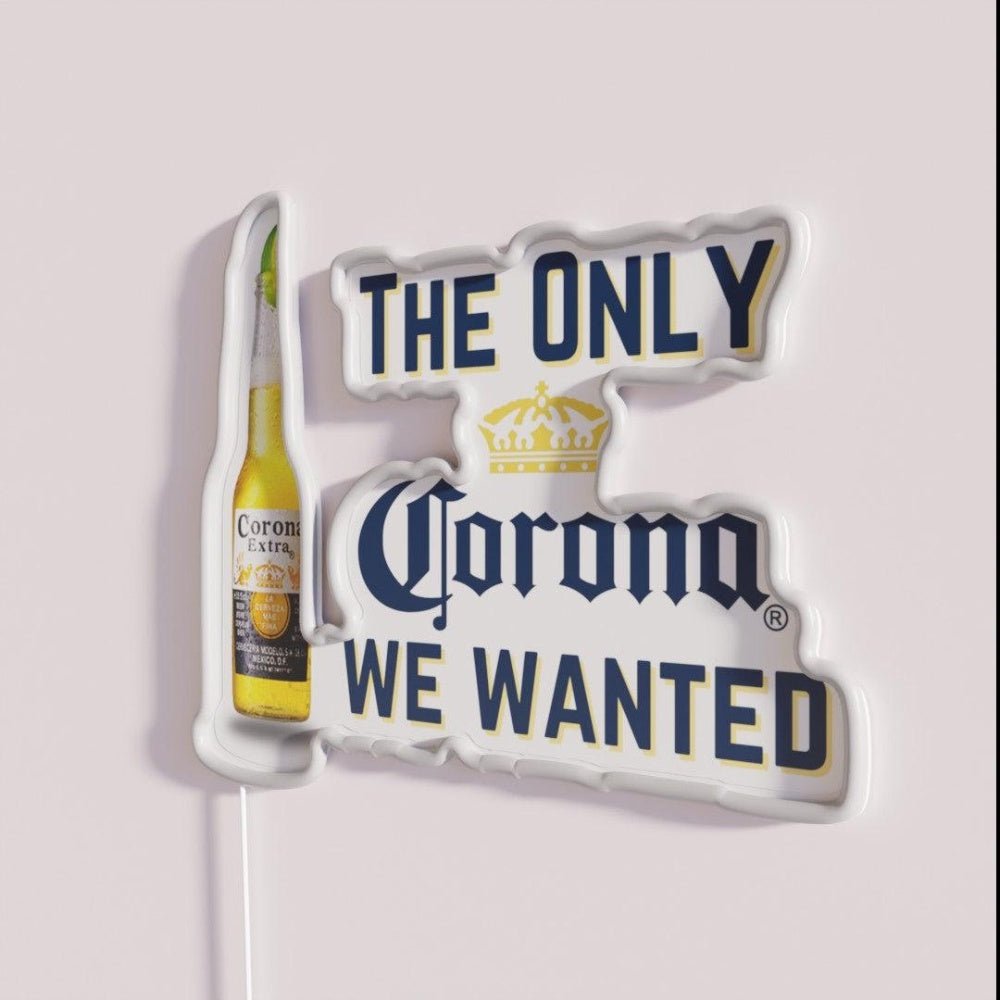 The Only Corona We Wanted Rgb Led Neon Sign - Shineneon