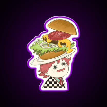 The Only Thing On My Mind Fast Food Led Neon Sign For Burger Place Rgb Color - Shineneon