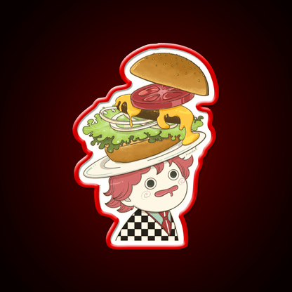 The Only Thing On My Mind Fast Food Led Neon Sign For Burger Place Rgb Color - Shineneon